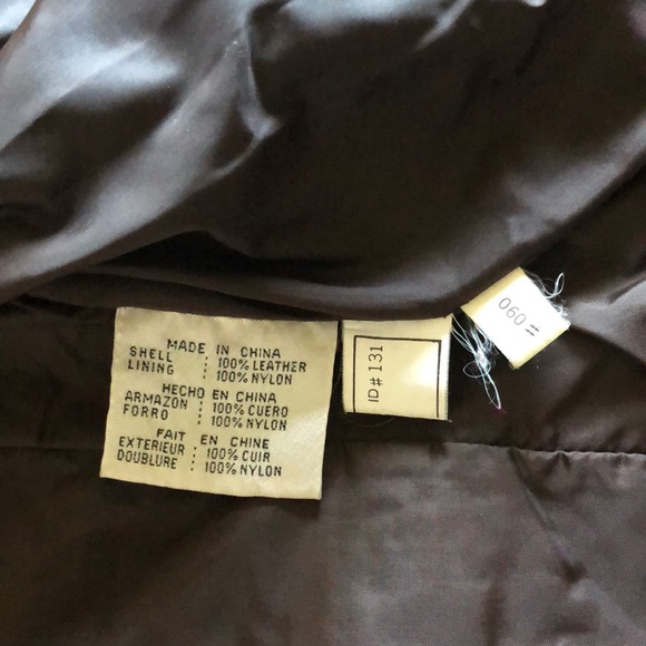 Vintage Brown Leather Jacket size M - Picture 5 of 5